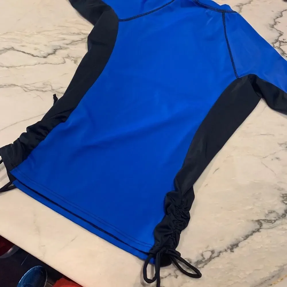 New with tags girls Royal blue reef rash guard size 7/8